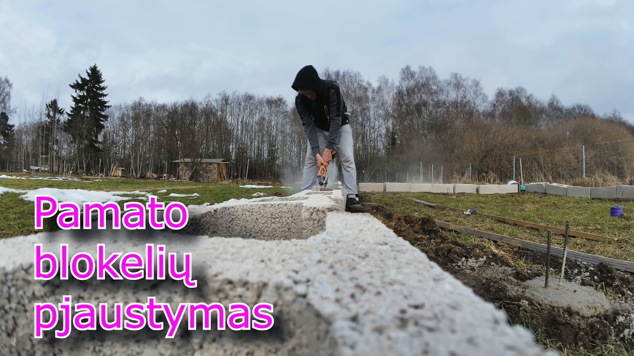Kovo 12/Šiltnamio pamato blokeliai/ Skęsta mūsų sklypas