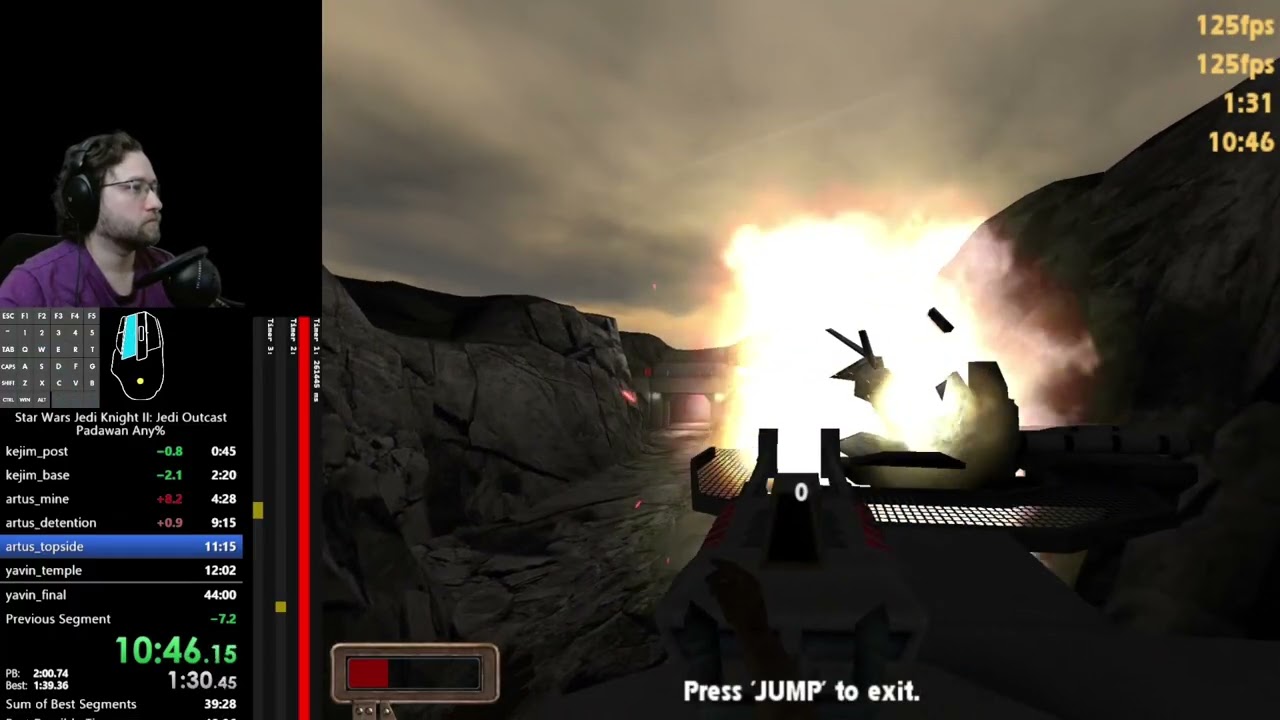 Jedi Outcast done fast - Speedrun PB - 43:28