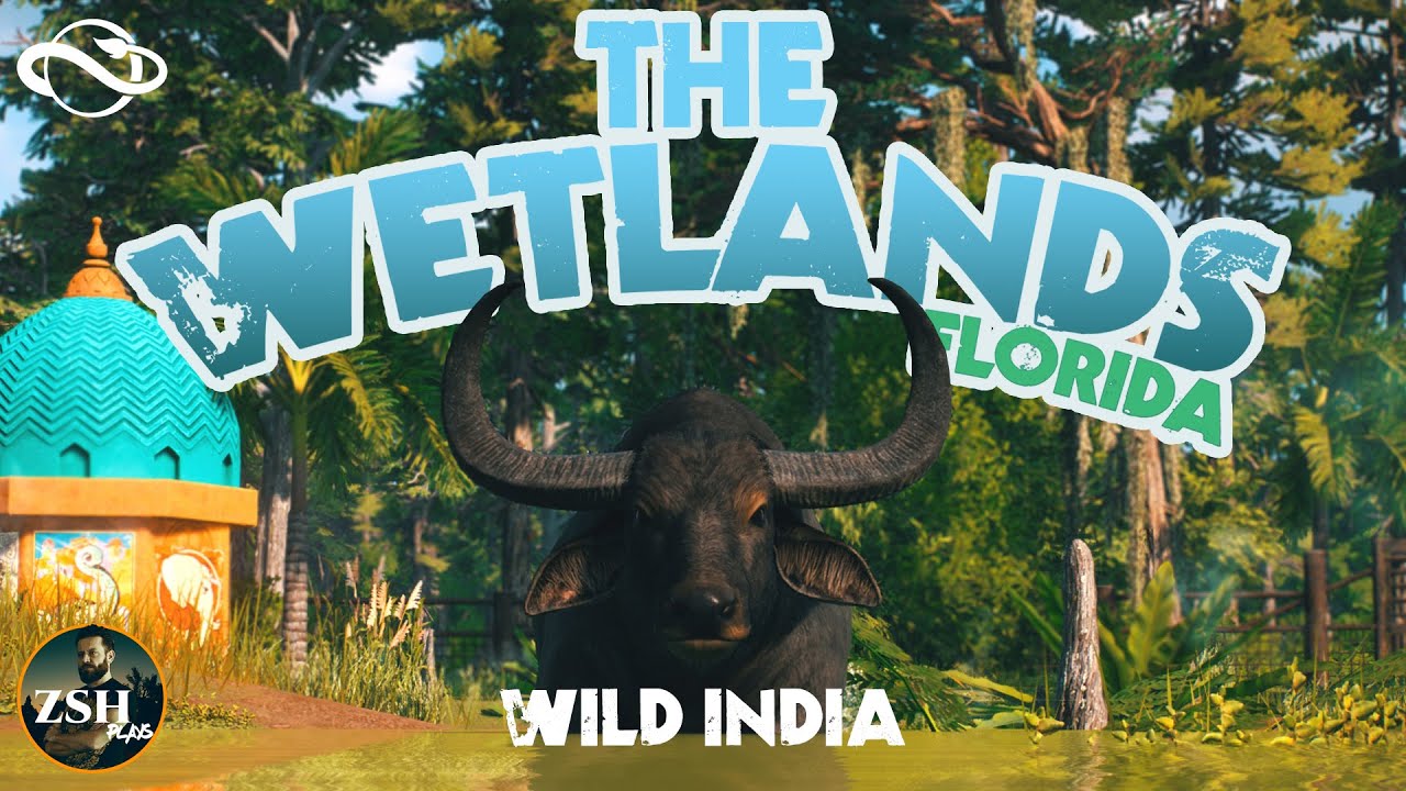 The Wetlands - Wild India! ¦ Wild Water Buffalo Habitat ¦ Planet Zoo Wetlands Animal Pack
