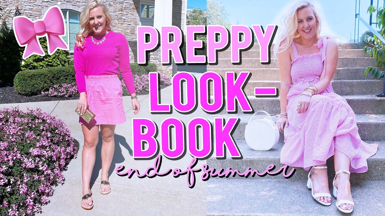 PREPPY LOOKBOOK (LOTS OF PINK OUTFITS PERFECT FOR THE END OF SUMMER!!) || Kellyprepster