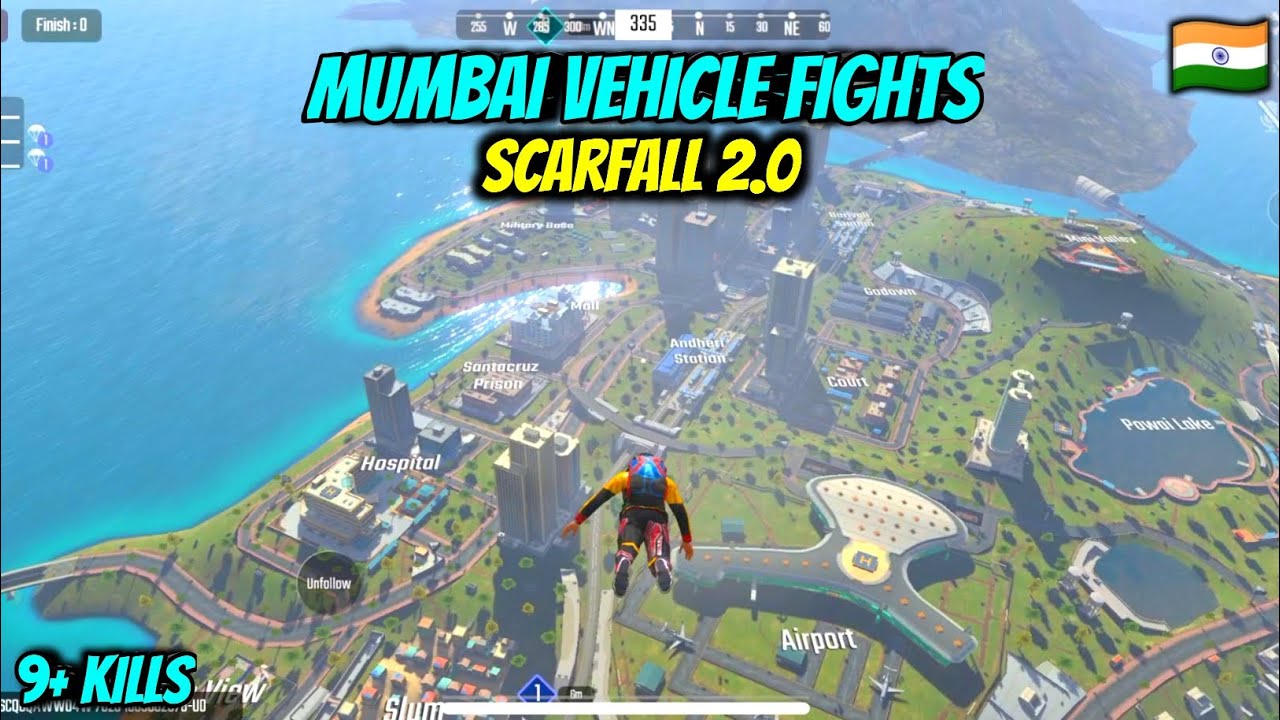 ScarFall 🇮🇳 MUMBAI VEHICLE FIGHT 🧡 9+ Kills ✌️ @ScarFall2.0  #scarfall2 #pubg