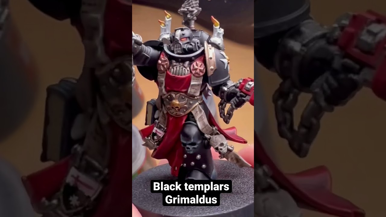【ウォーハンマー 40.000】Black templars chaplain Grimaldus