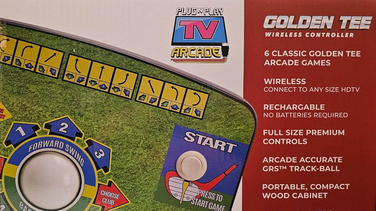 New Wave Toys Plug N Play Golden Tee 