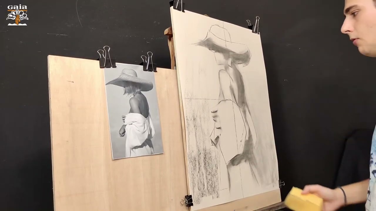 Cómo dibujar una figura humana a las tres tizas