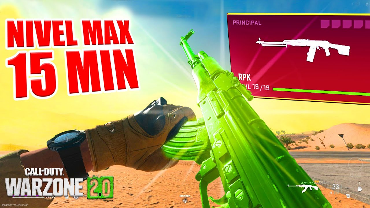 Como SUBIR TUS ARMAS AL NIVEL MAXIMO EN 15 MIN! *RAPIDO* en WARZONE 2