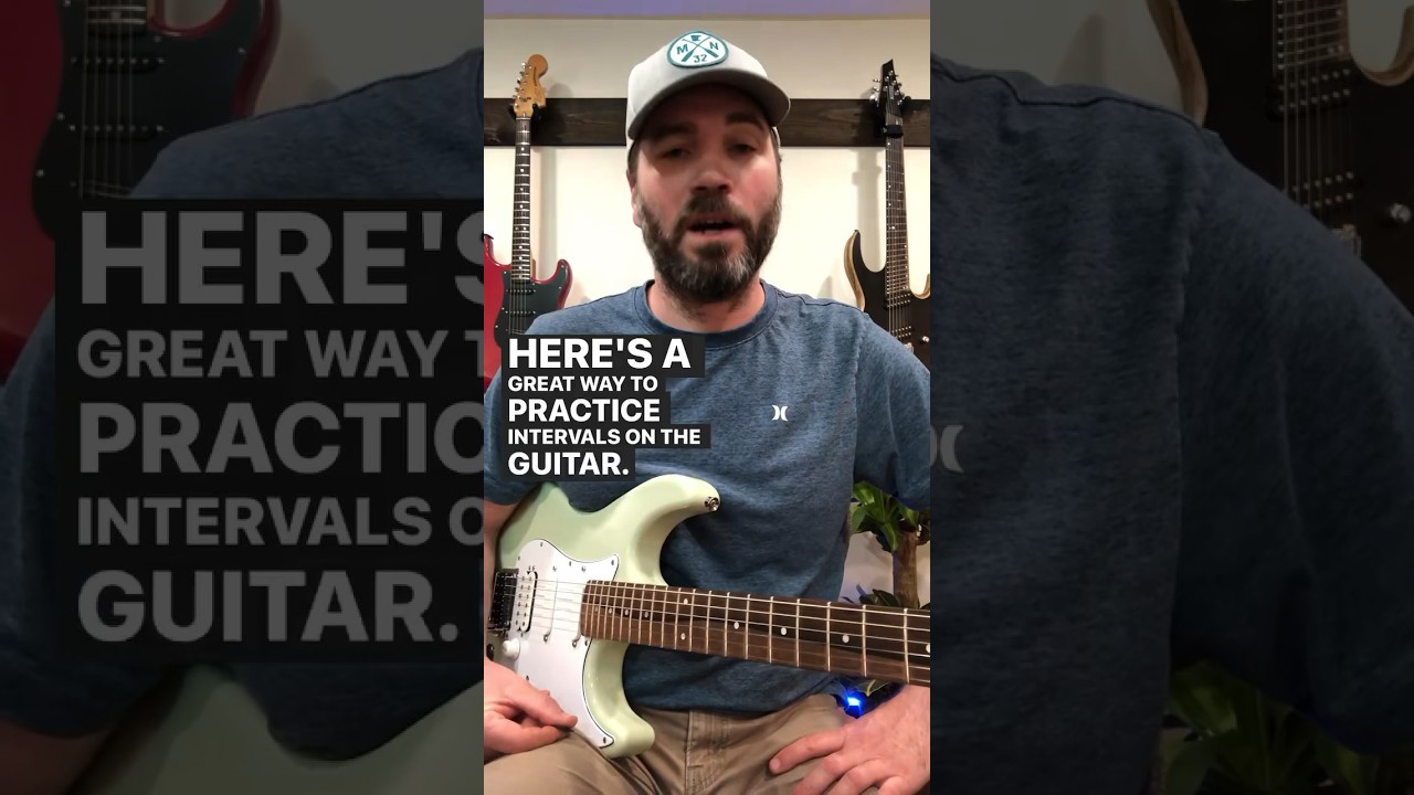 How to Practice Intervals on Guitar 🎸 #guitar #music #guitarlesson