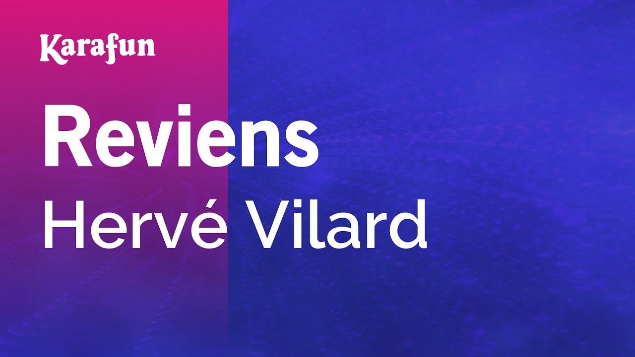 Reviens - Hervé Vilard | Karaoke Version | KaraFun