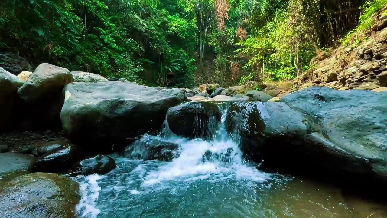 Mini Waterfall Over Stones – Soothing White Noise for Deep Sleep All Night (No Music)