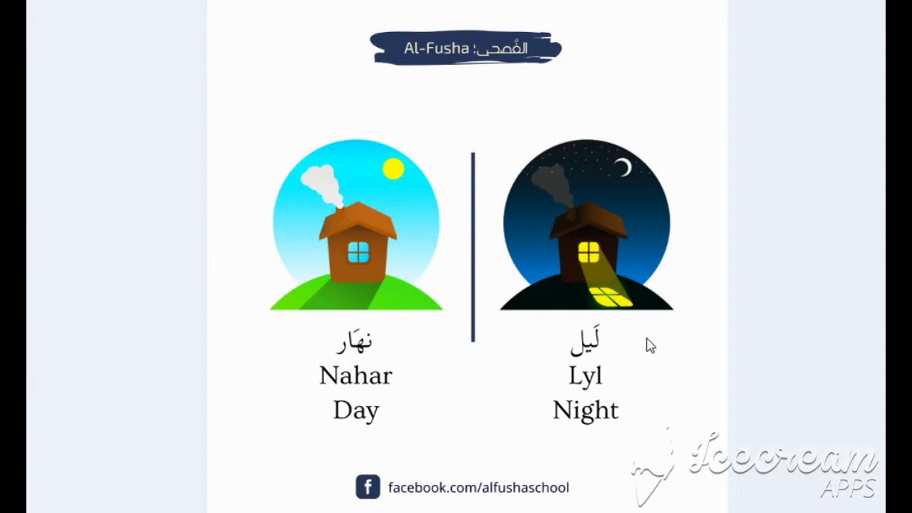 Arabic words and its opposite