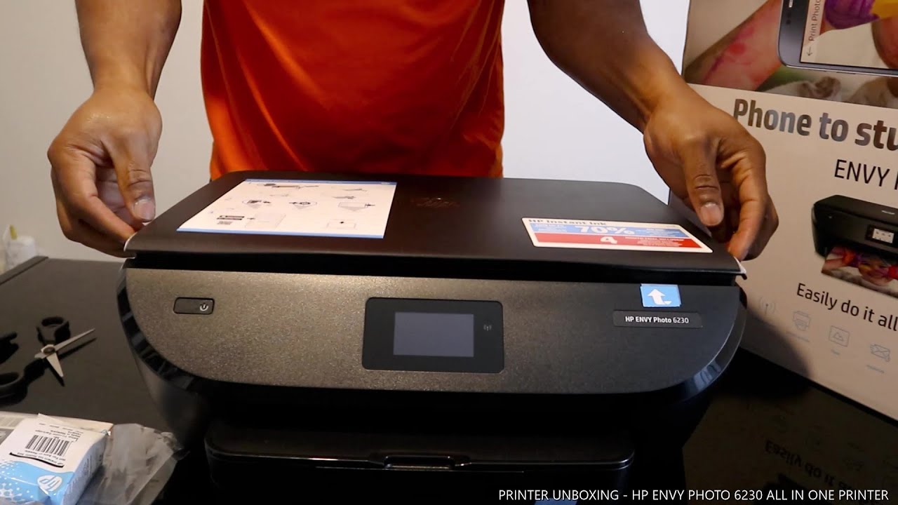 PRINTER UNBOXING  HP ENVY PHOTO 6230 ALL IN ONE PRINTER