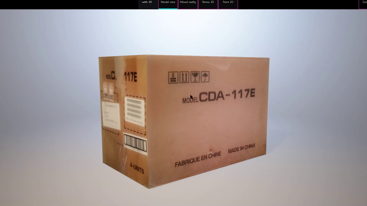 Cardboard Box VR AR Game-Ready 3D Objects