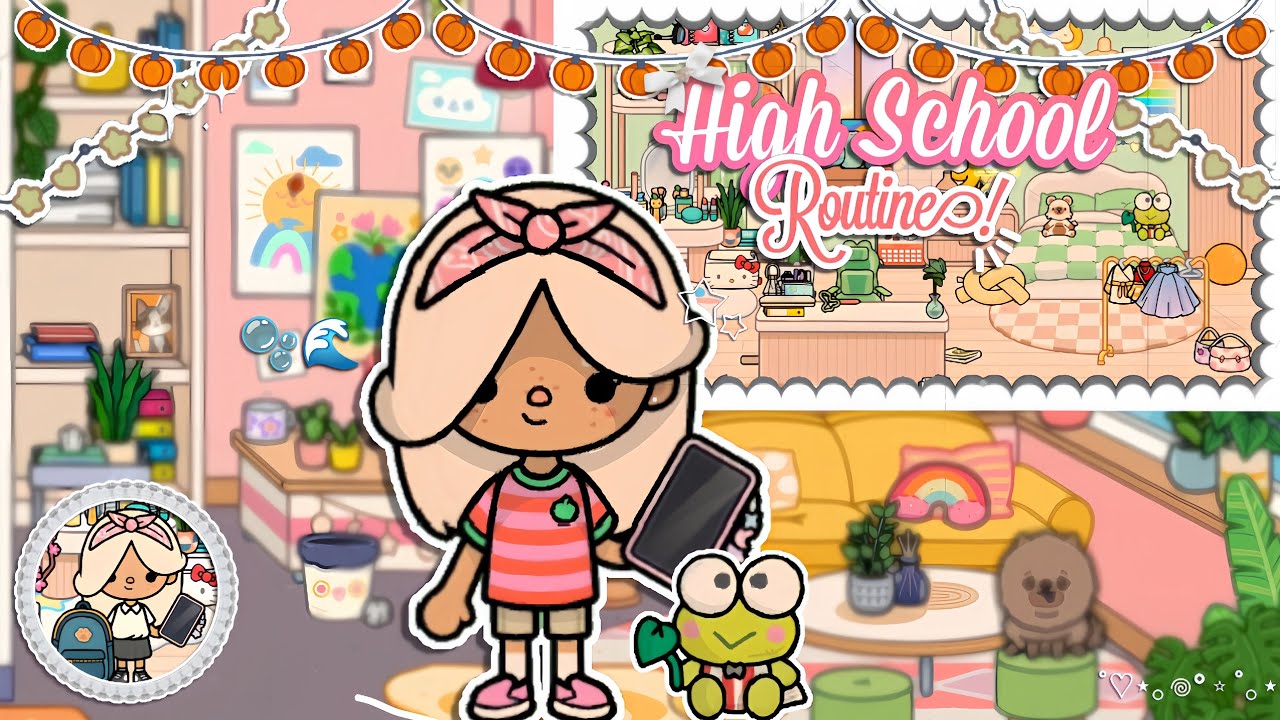 High School Routine part 1- 🎧ྀི♪⋆.✮ 