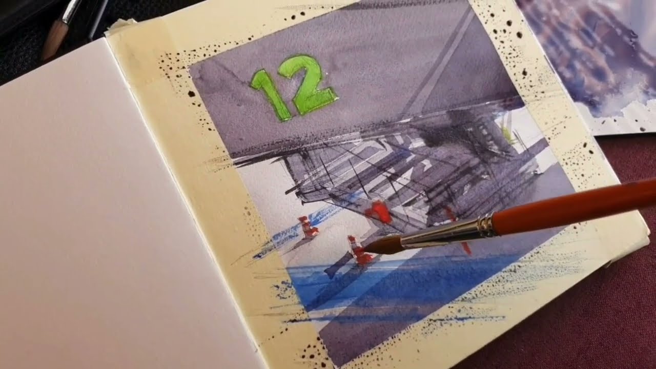 Ari de Goes Jr is traveling with the Watercolour Book 100% Cotton