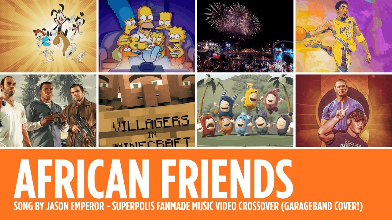 Jason Emperor - African Friends (Superpolis Fanmade Music Video Crossover) (GarageBand Cover!)