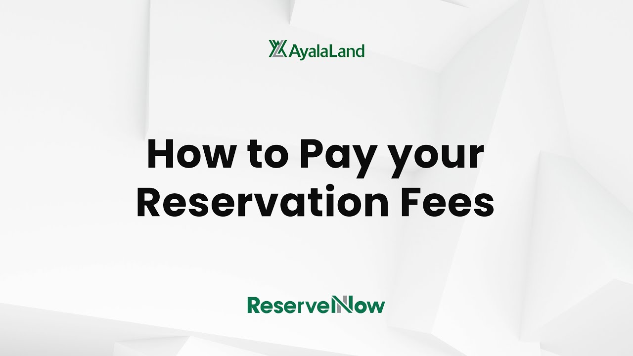 ReserveNow How to Pay your Reservation Fees