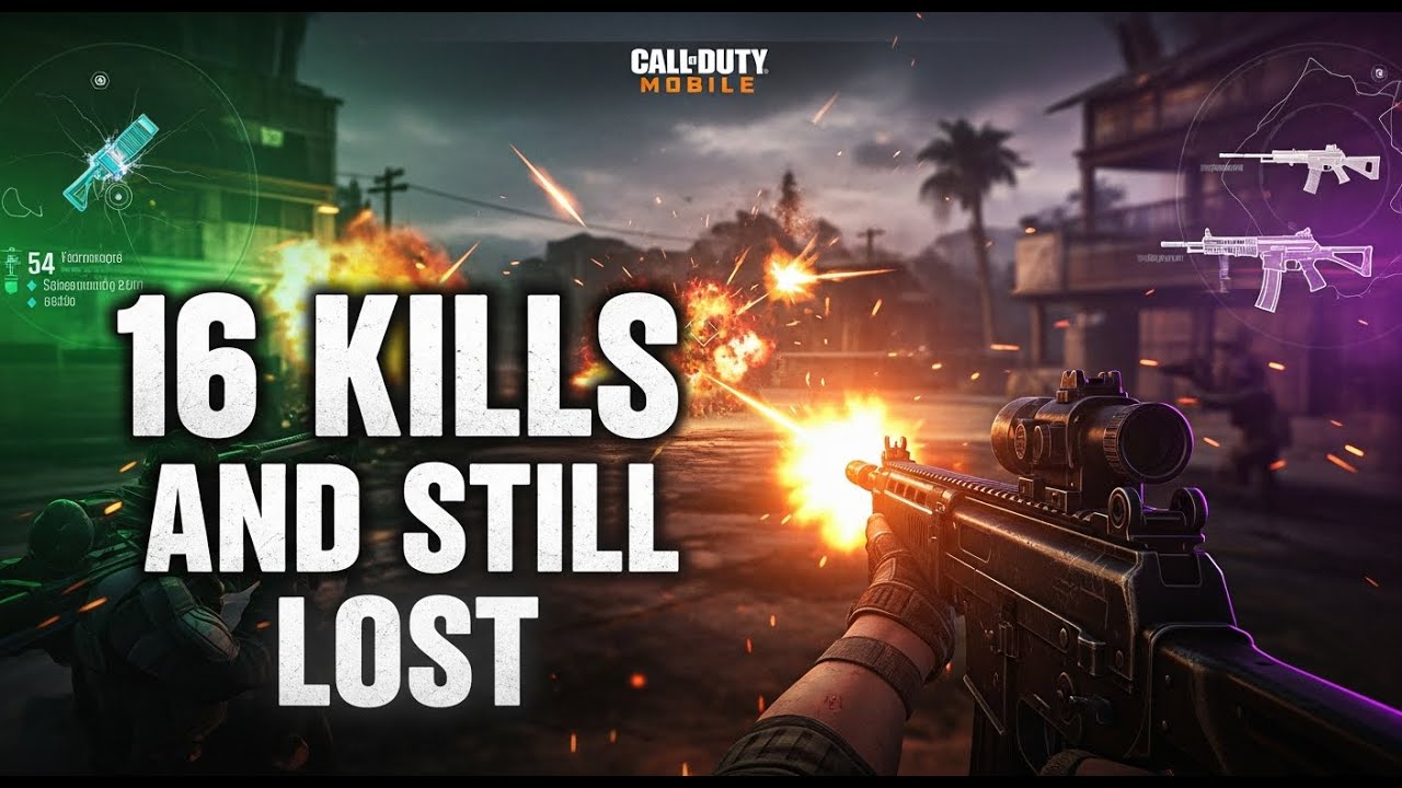 I took 16 kills but still lost 😥😥  Bad teammates - Call of Duty mobile 2026