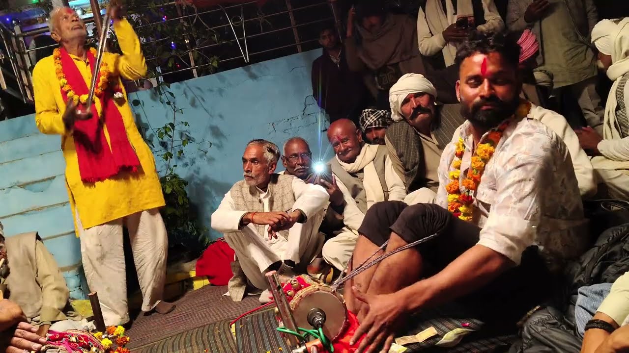 सौरभ राजपूत बरोदा बुंदेलखंड केशरी और भूरे भगत लहार हवेली चमीटा और ढाक का एक अच्छा प्रदर्शन 
