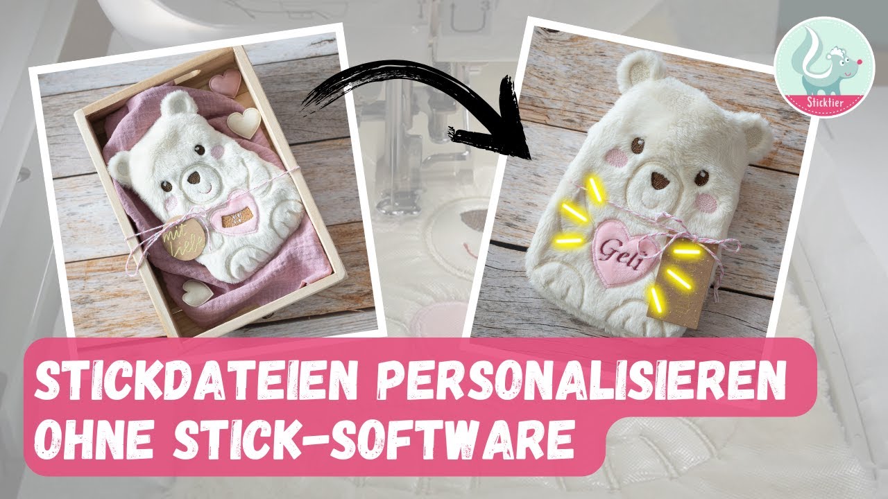 Stickdateien personalisieren ganz - ohne Sticksoftware