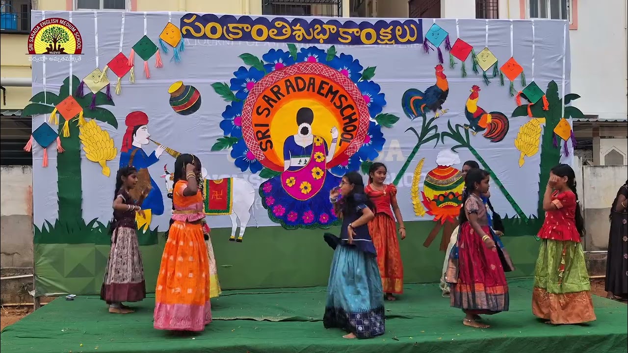 HARILO HAILESSARE||SRI SARADA (E.M) SCHOOL || SANKRANTHI SAMBARALU|| KIDS DANCE||