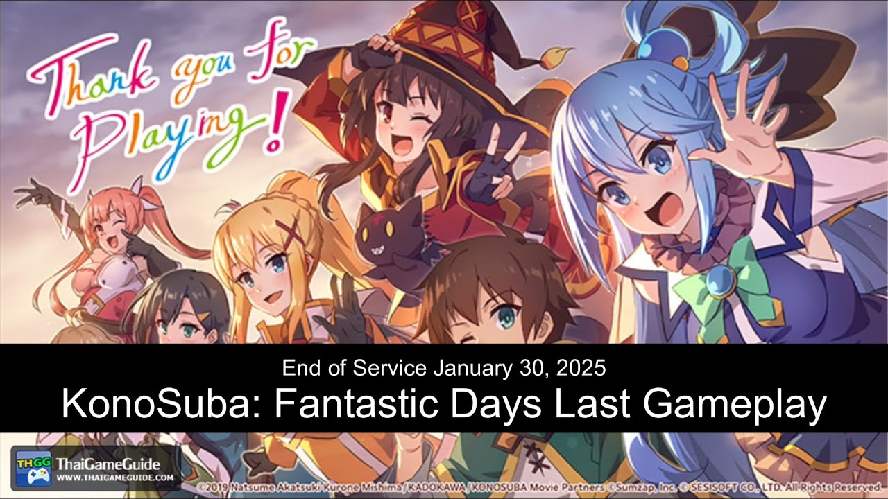 KonoSuba: Fantastic Days : Last Summons + Solo & Co-op Gameplay | End of Service January 30, 2025