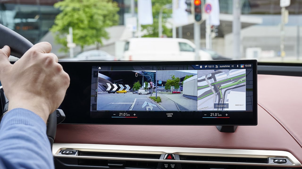 BMW iX: navigation with Augmented Reality Video - real-life test :: [1001cars]