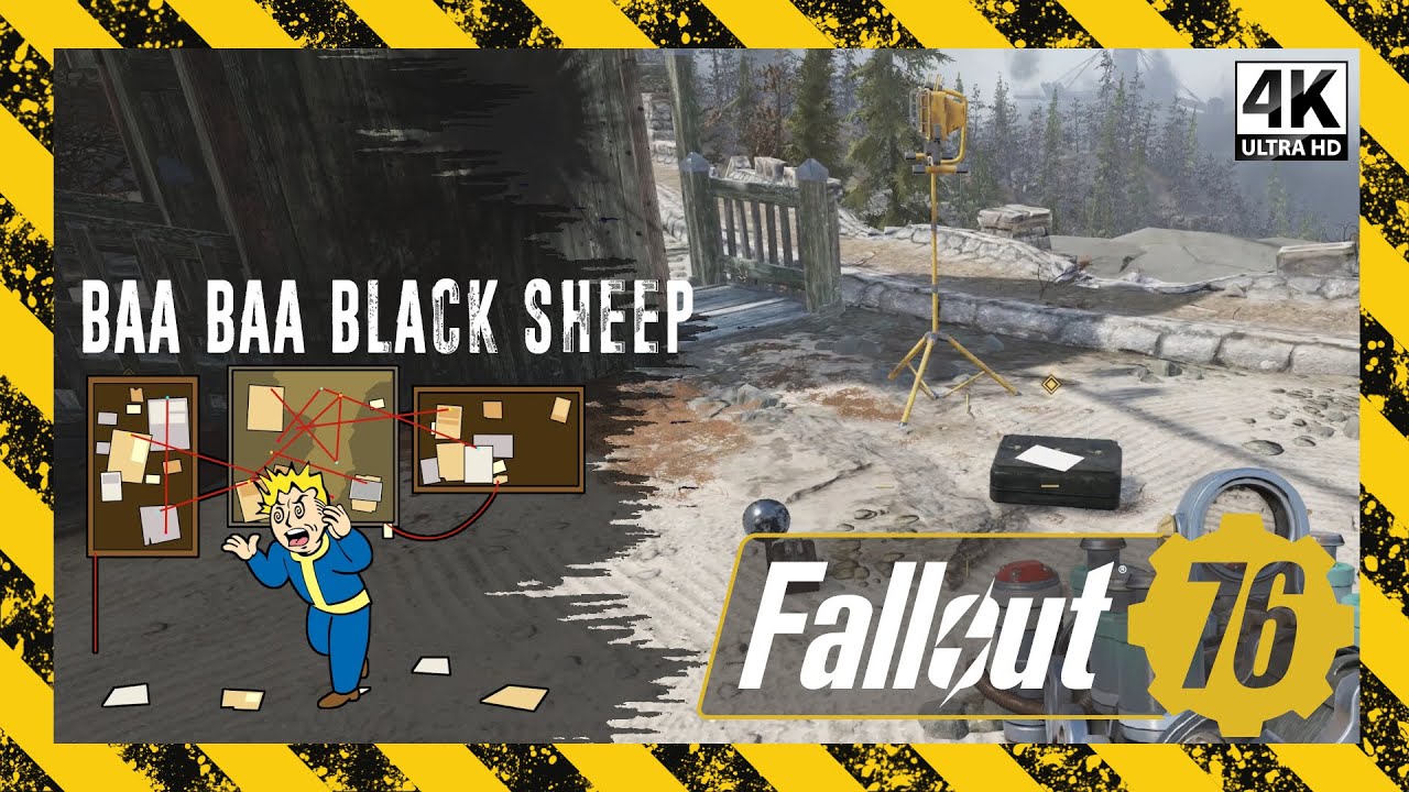 Baa Baa Black Sheep | Fallout 76 [4K] PC Gameplay | Sheepsquatch Quest | No Commentary - Ep. 72