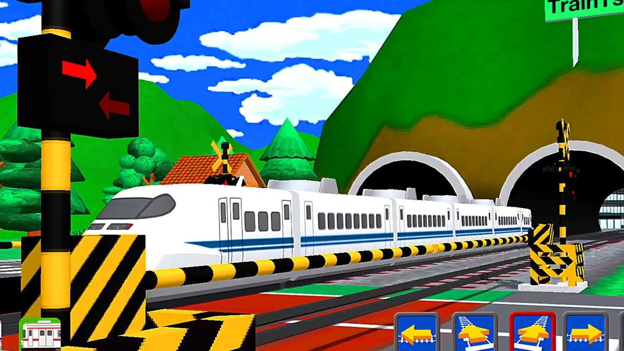 TRAIN AND RAILROAD CROSSING 