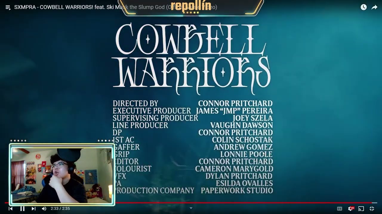 repollín reacts to SXMPRA - COWBELL WARRIORS! feat. Ski Mask the Slump God (REACTION!!!)