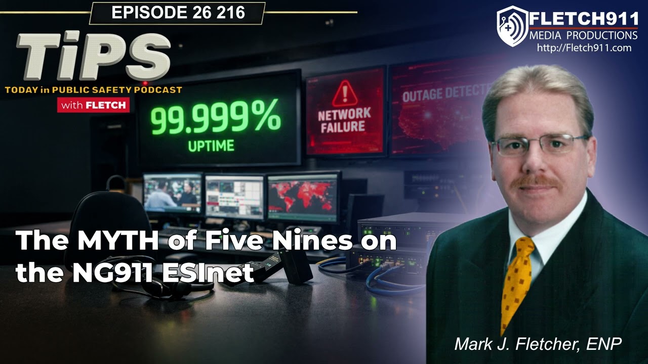 TiPS Episode 26 0216 - The MYTH of Five Nines in Your NG911 ESInet