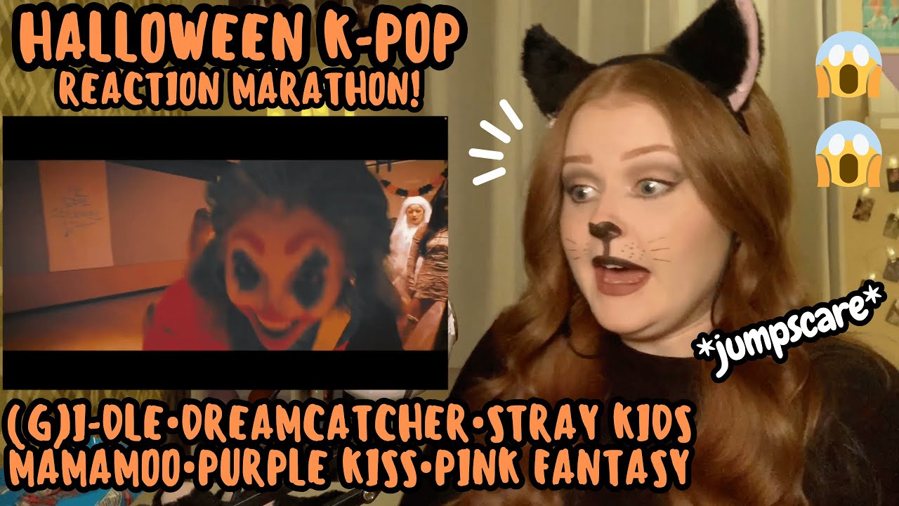 Halloween K-Pop Reaction! (G-IDLE, Dreamcatcher, Mamamoo, Stray Kids, Purple Kiss, Pink Fantasy)