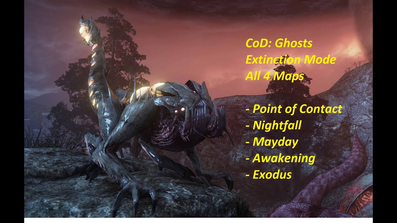 Call of Duty Ghosts: All Extinction Maps. No Commentary