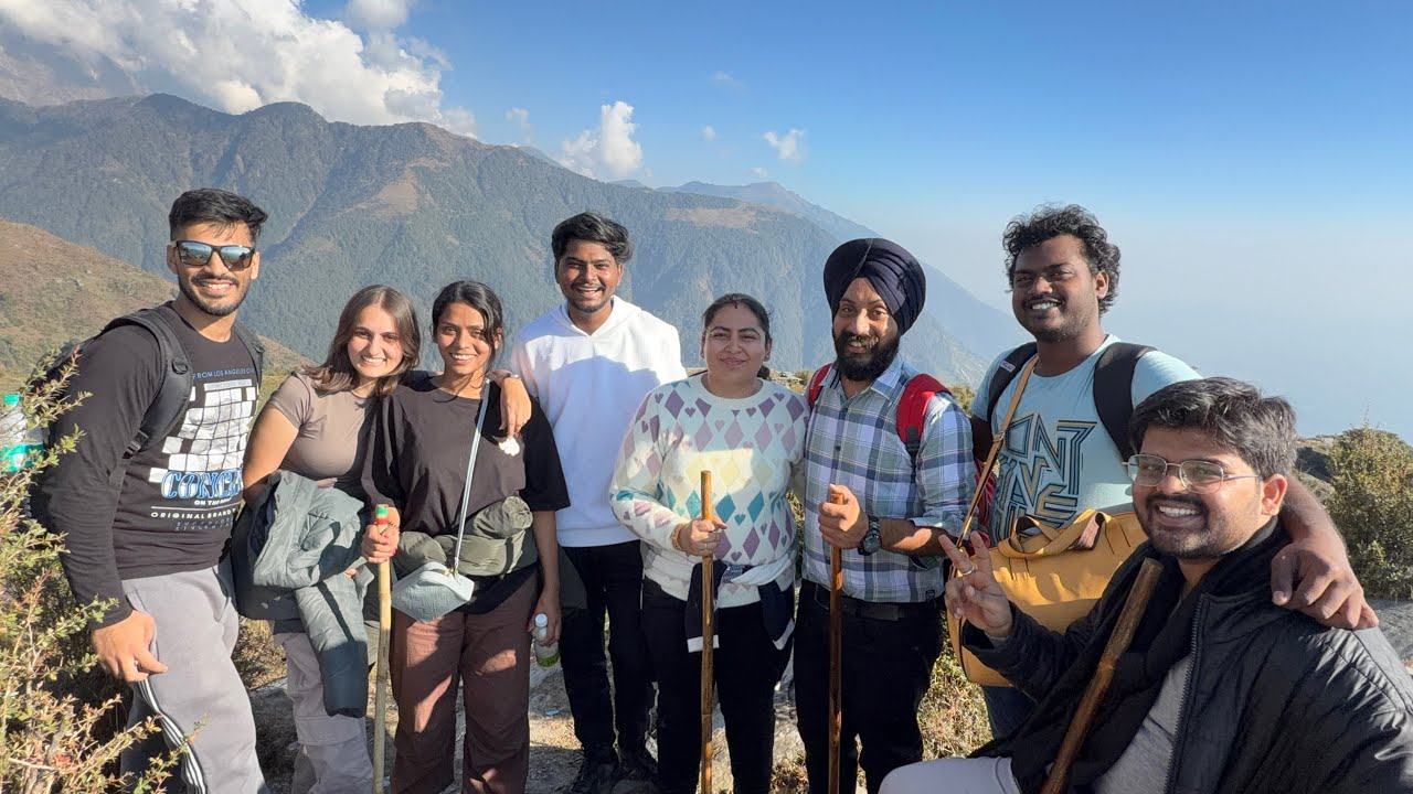 Himachal Series | Triund Trek in November | Bhagsu to Triund trek | Shiva Cafe | Swimming pool 