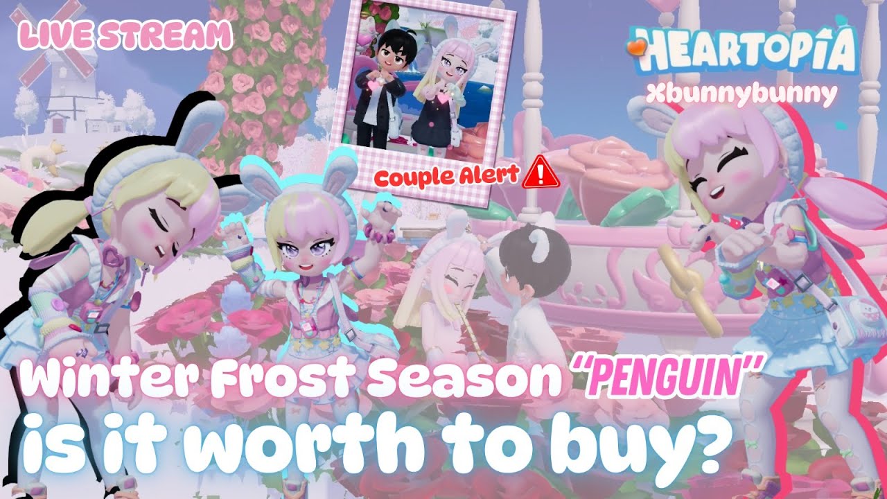 HEARTOPIA Game - is WInter Frost Season PENGUIN worth to buy? - Live Stream xbunnybunny