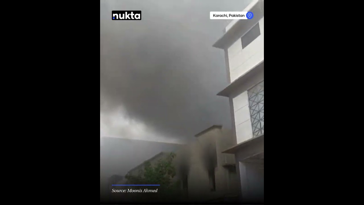 Firefighters Work to Contain Fire at Factory in Landhi Industrial Area | Nukta