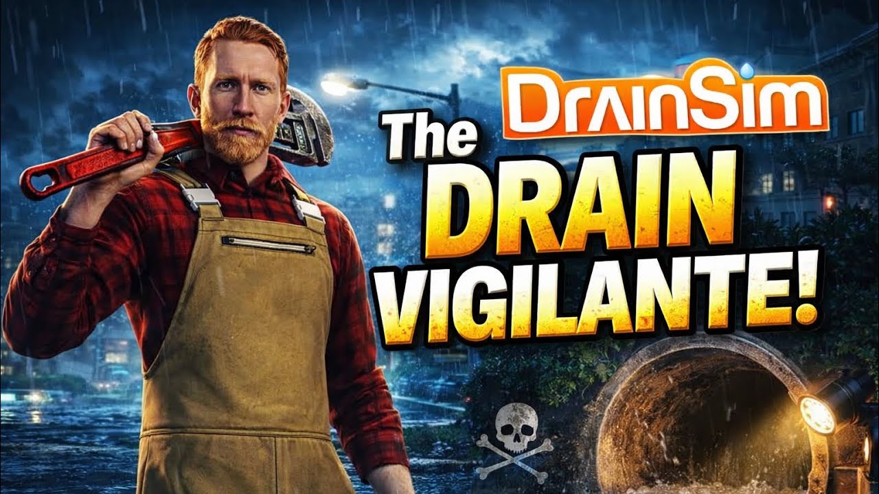 Urban Vigilante Saving the city one drain at a time!  DRAIN SIM! PT 3