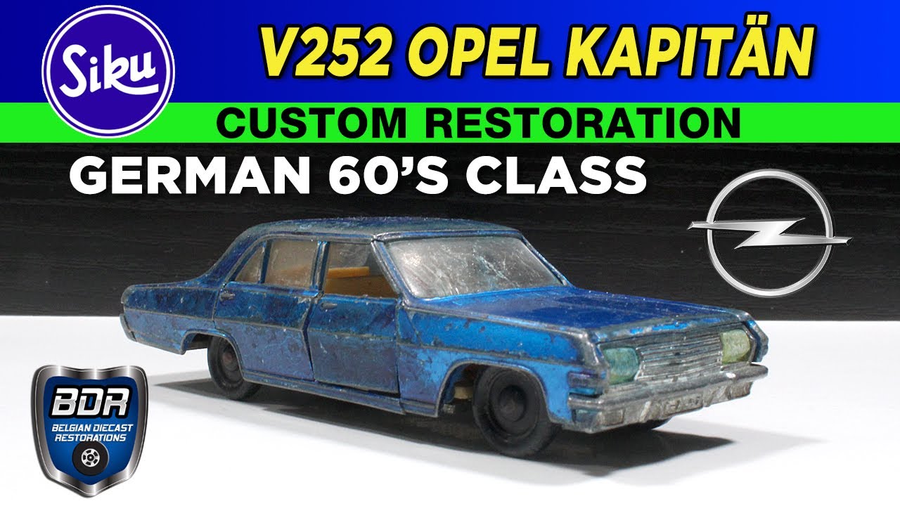 German 60's class - Siku v252 Opel Kapitän Custom Diecast Restoration