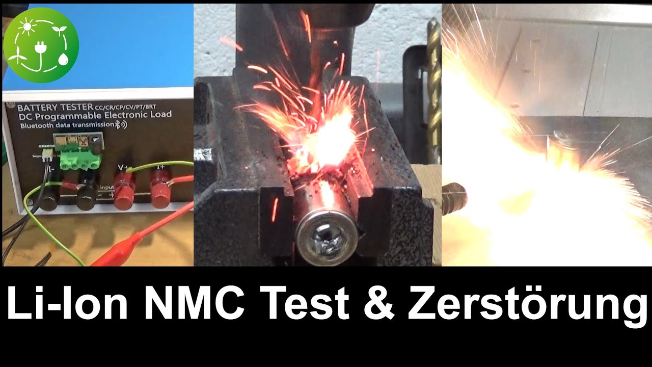 DLB600W Batterietester & defekter 18650 LiIonen Akku mit Totalzerstörung