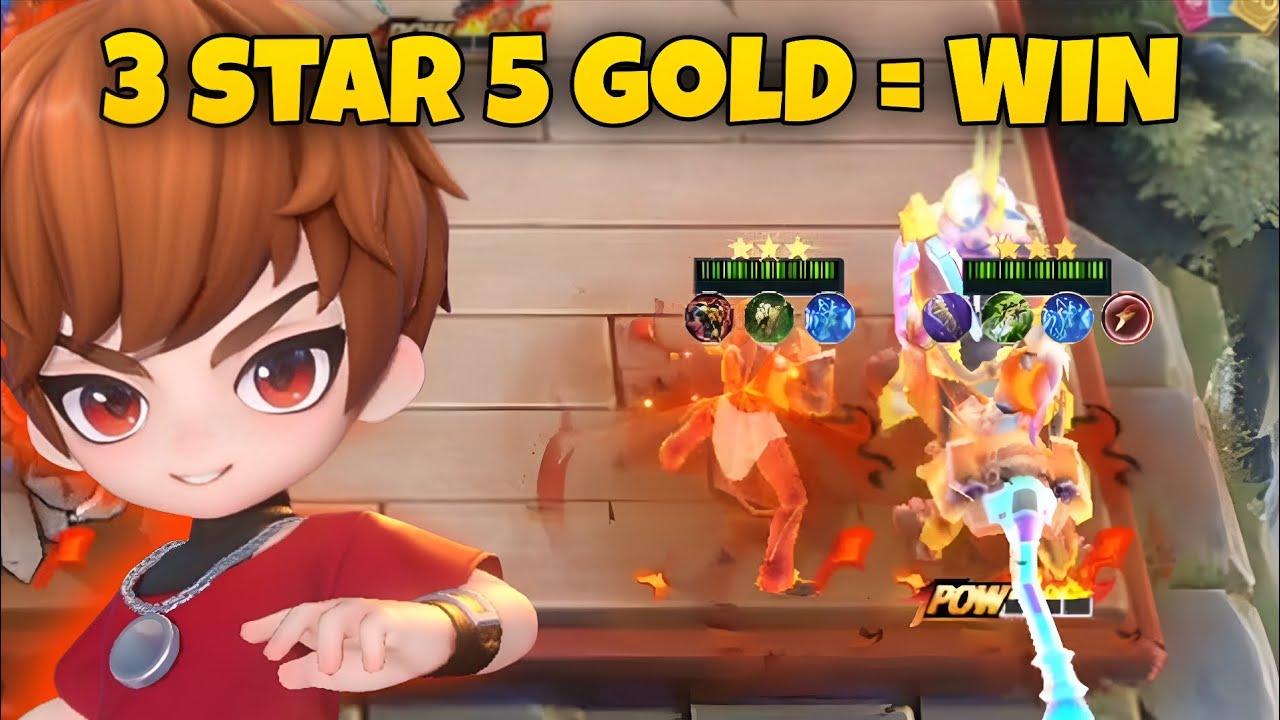 3 STAR 5 GOLD HERO = WIN 100% | DYROTH MCGG MAGIC CHESS GOGO 
