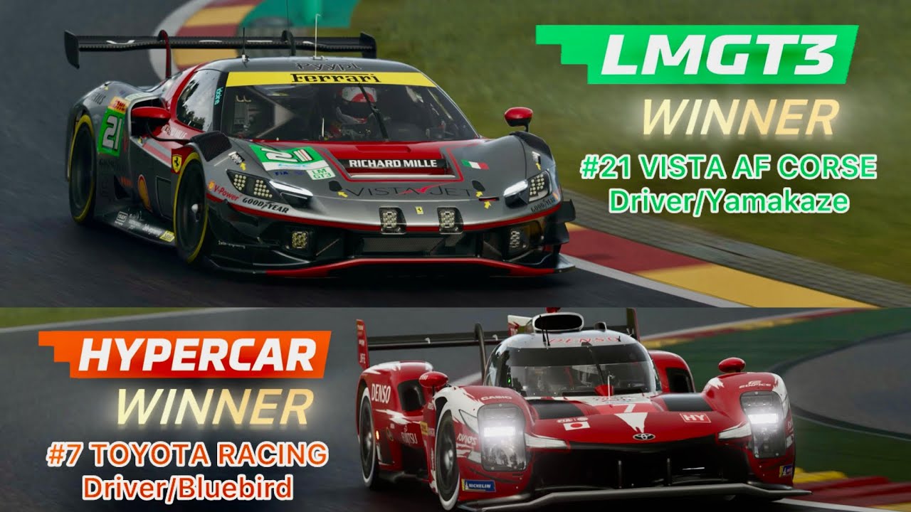 【#WECvs_GT7】WEC Virtual Series in GranTurismo Rd.1 Spa EndingMovie