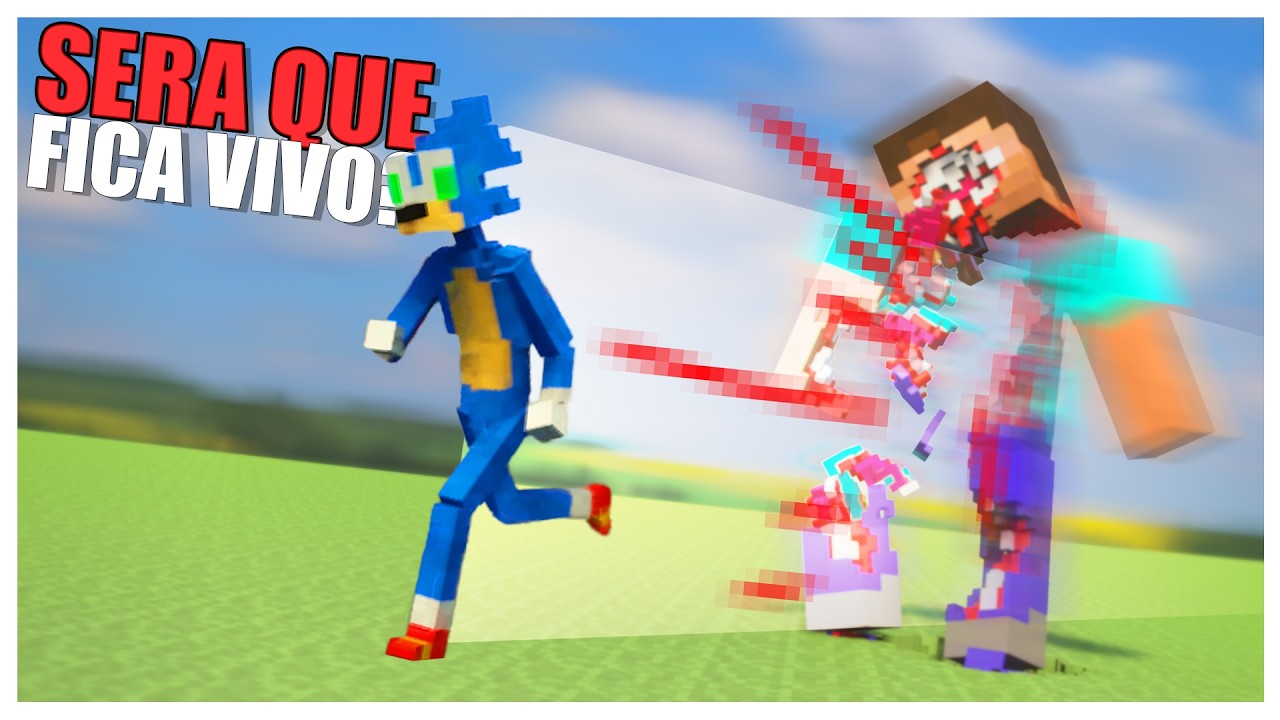 Steve consegue sobreviver ao SONIC? Testando armadura até que ele sobreviva! Teardown com Mods