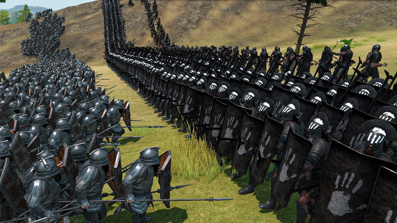 500 Isengard Orcs Defend Against Dwarven Armies — Holding Ground Under Pressure