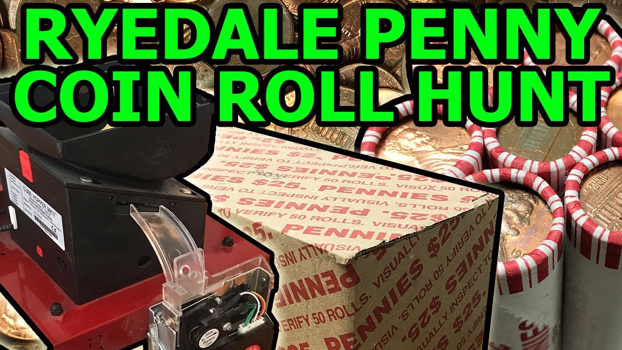 RYEDALE SORTER COIN ROLL HUNT Searching 2500 Pennies For Rare Coins & Copper Content