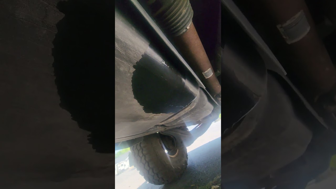leaking fuel from what appears to be the top of the fuel tank #truck #mechanic #ford #overlanding