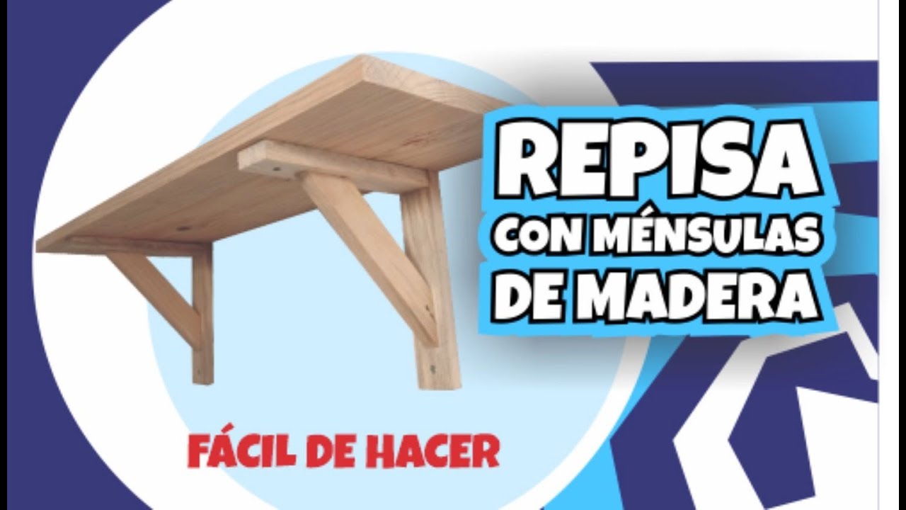 M&eacute;nsula de madera para Repisa