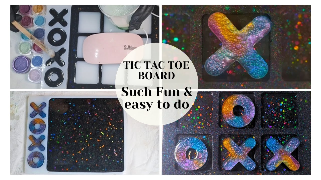 RESIN Tic Tac Toe Board