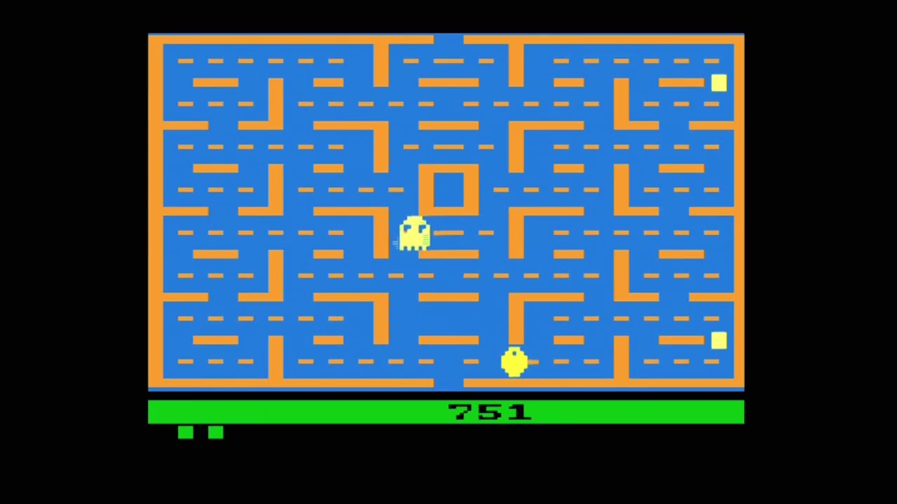 Pac-Man (Atari 2600) Game Play Video