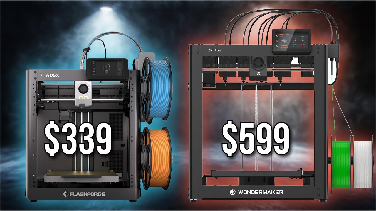 Flashforge AD5X vs. WonderMaker ZR: Does Bigger Mean Better?