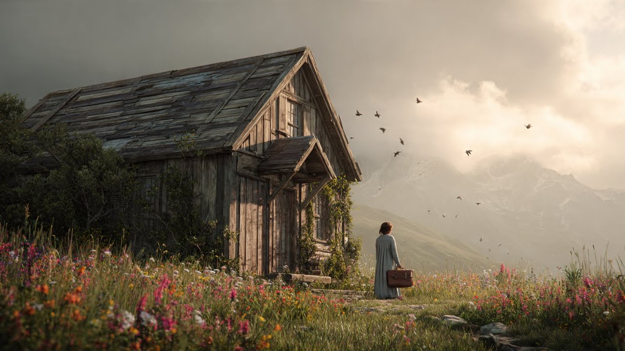 Viuva Herdou Uma Casa Abandonada Na Montanha - Ela Achou Vida