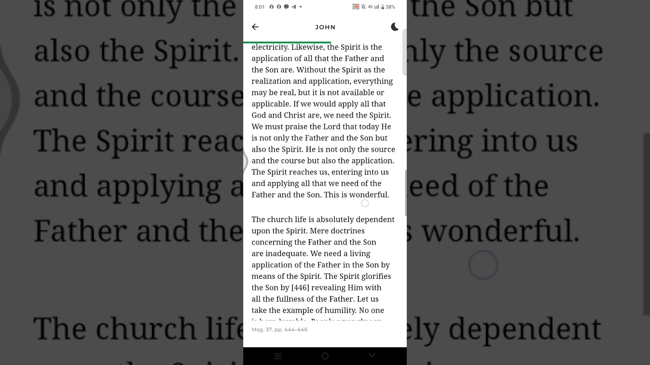 Life study of John- day 145 reading 