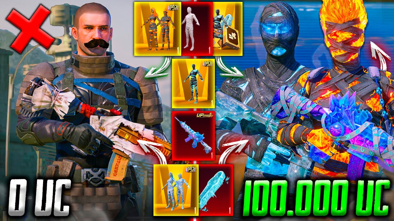 100 000 UC ПРОКАЧКА 😱 ОН ИГРАЕТ 7 ЛЕТ и Я ВЫБИЛ МУМИИ В PUBG MOBILE! ПРОКАЧКА АККАУНТА ПУБГ МОБАЙЛ